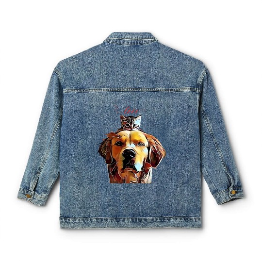 Furry Friends Forever Classic Women's Denim Jackets