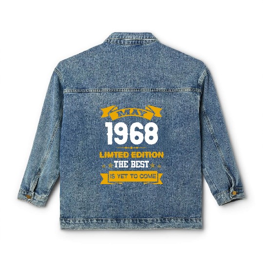 May 1968 Birthday Surprise Classic Women's Denim Jackets