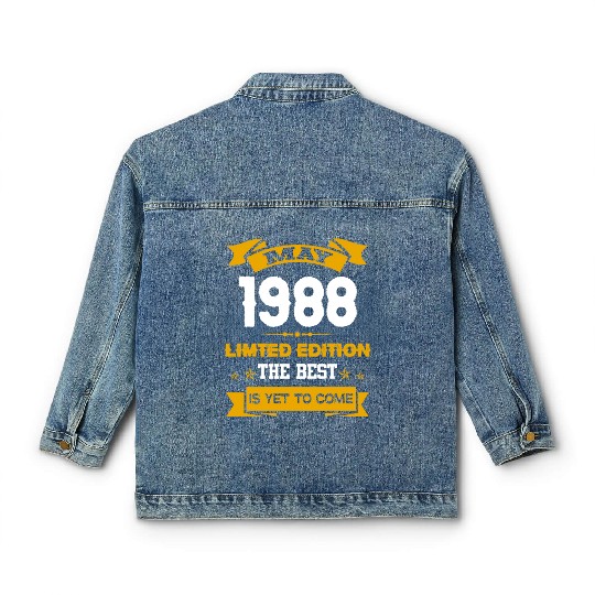 May 1988 Birthday Surprise Classic Women's Denim Jackets