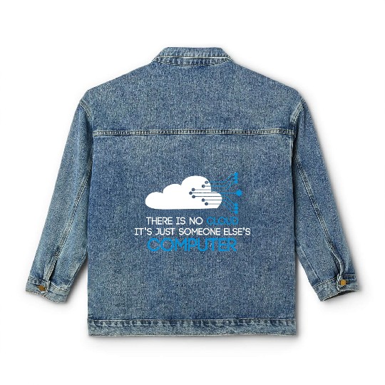 The Codefather Computer Scientist Programmer Cloud Classic Women's Denim Jackets