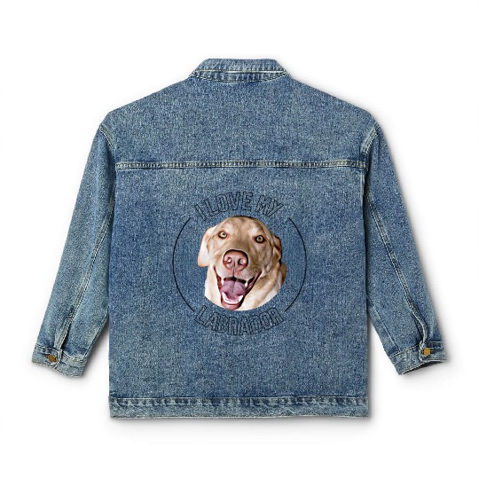 I Love My Labrador Classic Women's Denim Jackets