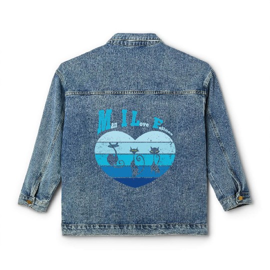 Man I Love Felines Classic Women's Denim Jackets