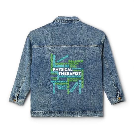 Physical Therapist Classic Women's Denim Jackets Mobilize Core