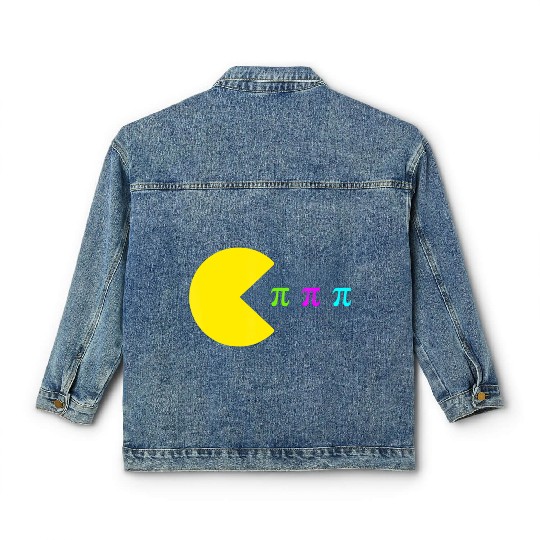 Video Game Pi Day Gamer Math Teacher Kids Boys Men Classic Women's Denim Jackets