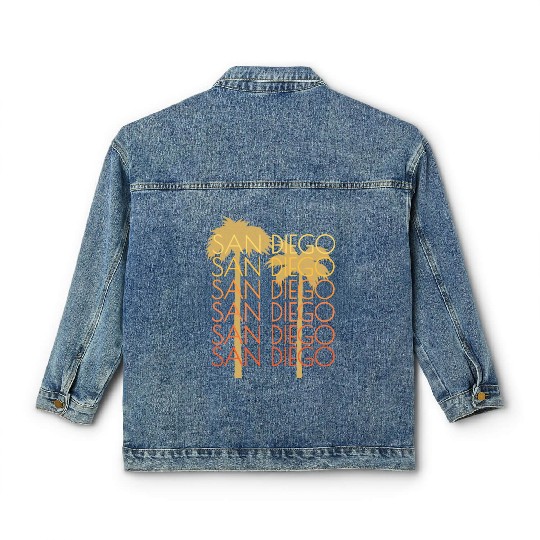 San Diego Ca Vacation Classic Women's Denim Jackets