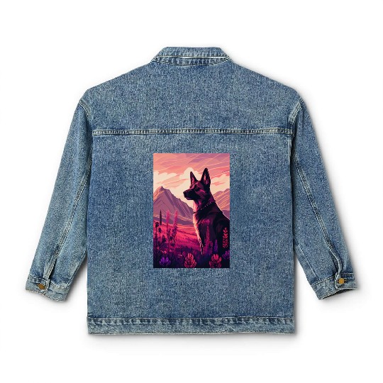 Belgian Malinois Nature Classic Women's Denim Jackets