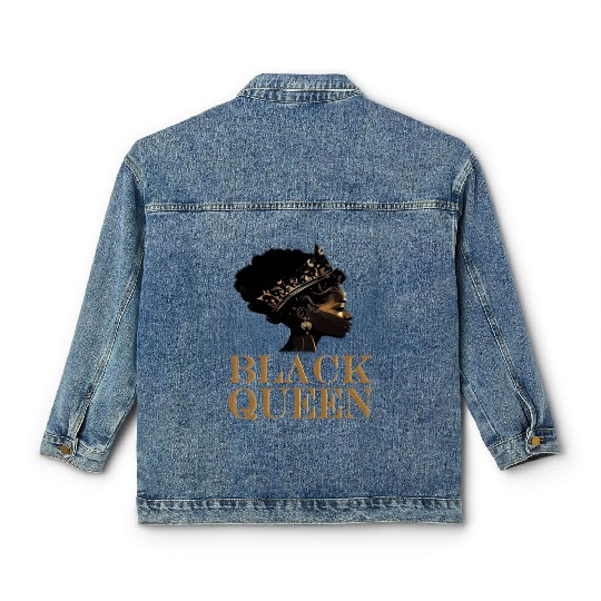Womens Black Queen Classic Women's Denim Jackets
