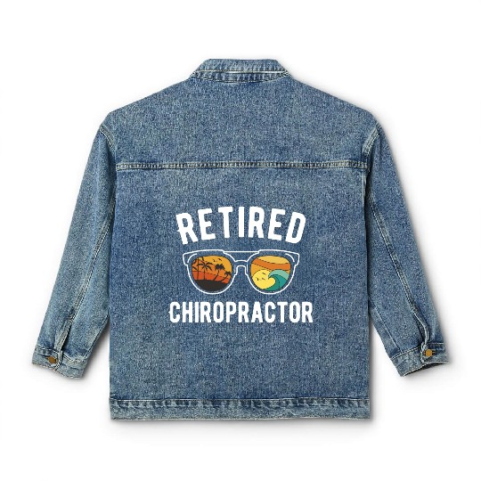 Beachy Retirement Fun for Childcare Worker Classic Women's Denim Jackets