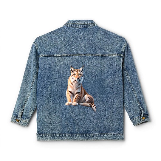 Majestic Cheetah Portrait Design Classic Women's Denim Jackets