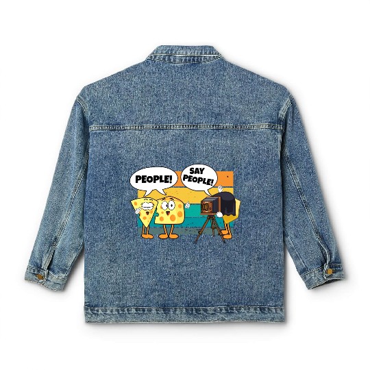 Photography Lover Cheese Say People Funny Classic Women's Denim Jackets