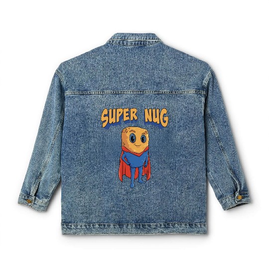 Super Nug Chicken Nuggets Classic Women's Denim Jackets