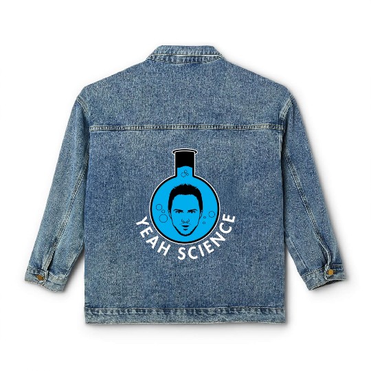 Breaking Bad Jessie Yeah Science Text Portrait Classic Women's Denim Jackets