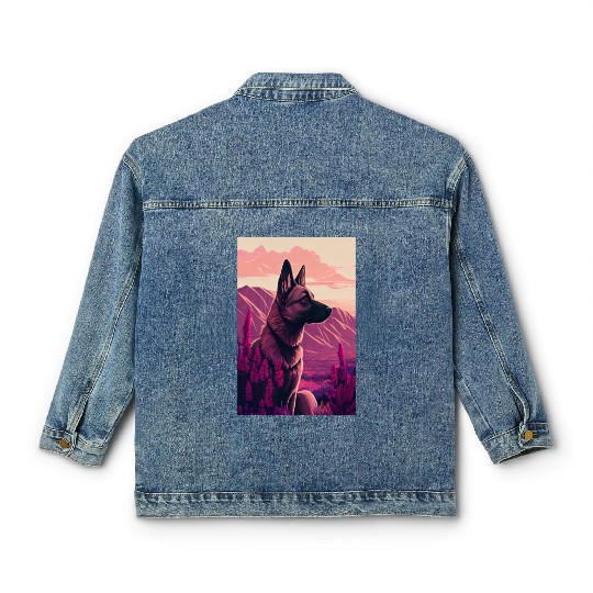Belgian Malinois Nature Classic Women's Denim Jackets
