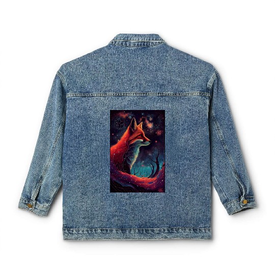 Fox Galaxy Nature Classic Women's Denim Jackets