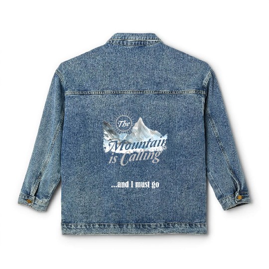 Hiking Mountain is Calling Hike Vintage Classic Women's Denim Jackets