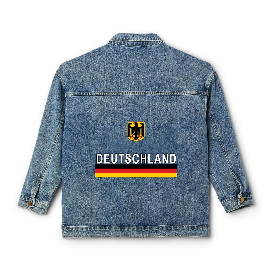 Deutschland Flag And Emblem Germany Classic Women's Denim Jackets