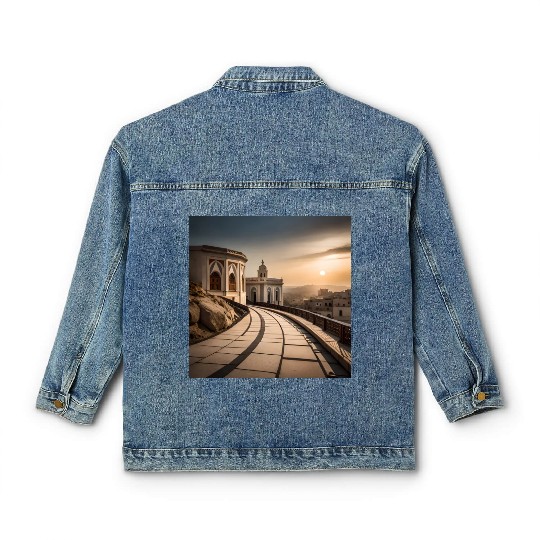 Fantasy pictures ,town Morocco ,city Larache Classic Women's Denim Jackets