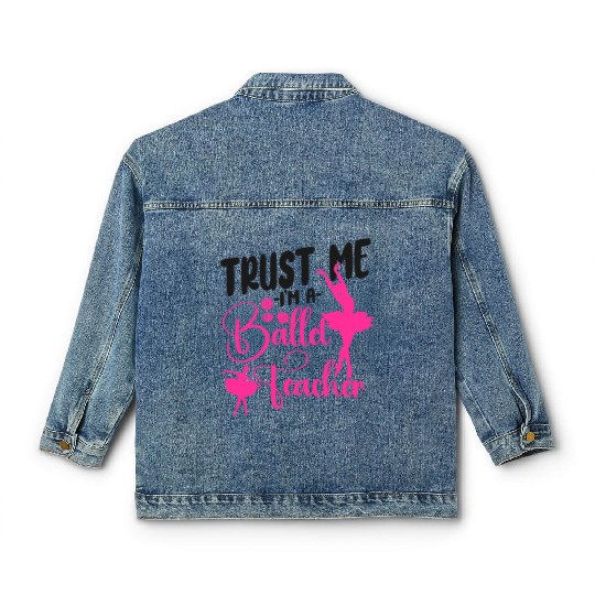 Ballet Dancer Dance Girl Ballerina Classic Women's Denim Jackets