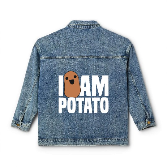 I Am Potato - Funny Potato, Food Classic Women's Denim Jackets