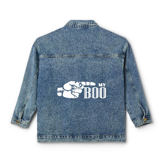 My Boo Gift for Couples His & Hers Valentine's Mat Classic Women's Denim Jackets