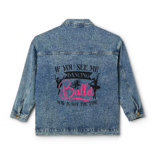 Ballet Dancer Dance Girl Ballerina Classic Women's Denim Jackets