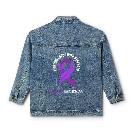 Lupus Awareness Lupus Fighter Classic Women's Denim Jackets