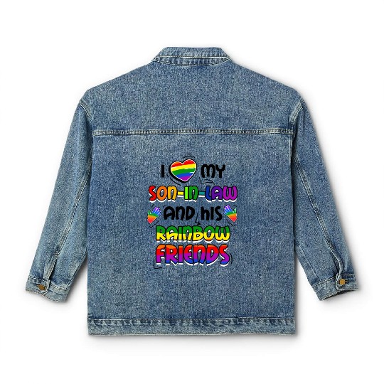 I Love My Son In Law And His Rainbow Friends LGBT Classic Women's Denim Jackets