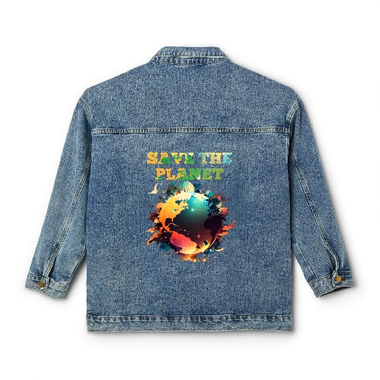 Save the Planet Climate and Nature Care Classic Women's Denim Jackets