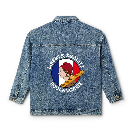 Bastille Day Marianne Of France French Revolution Classic Women's Denim Jackets