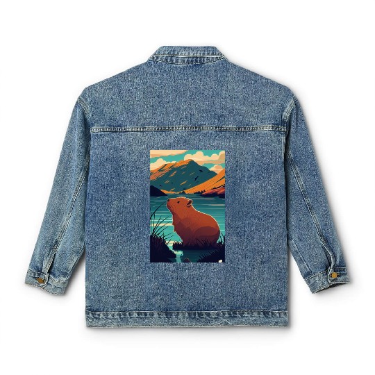 Capybara Nature Capibara Classic Women's Denim Jackets