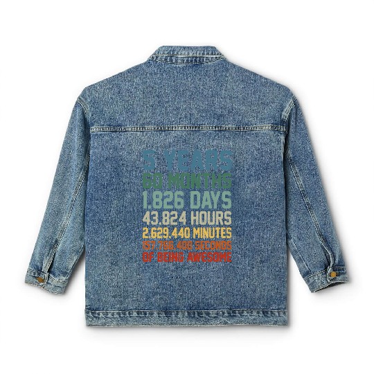 5Th 5 Being Awesome Anniversary Classic Women's Denim Jackets