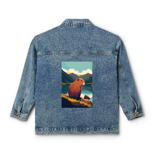 Capybara Nature Capibara Classic Women's Denim Jackets