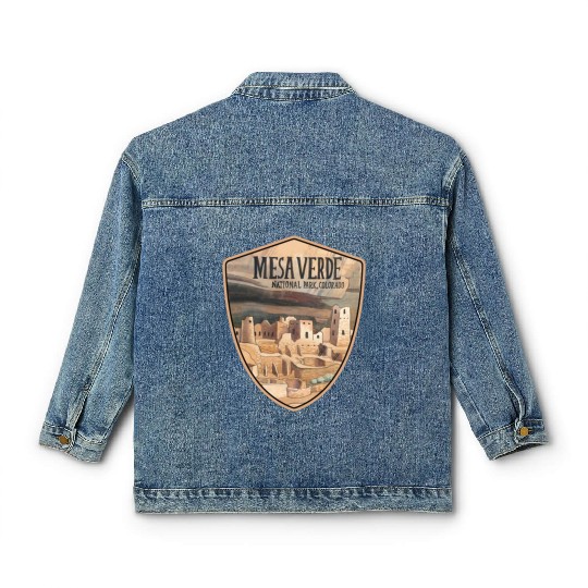 mesa verde national park Classic Women's Denim Jackets