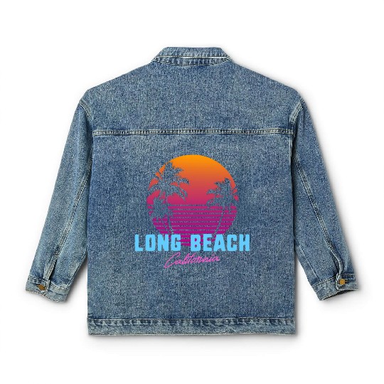 Long Beach California Classic Women's Denim Jackets