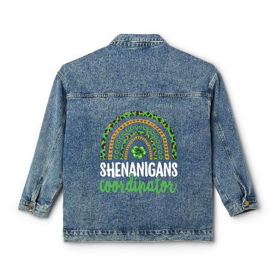 Shenanigans Coordinator Teacher St PatricDay Classic Women's Denim Jackets