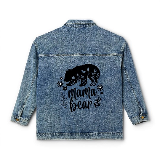 Mama Bear mother's day Classic Women's Denim Jackets