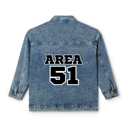 Area 51 UFO Design Classic Women's Denim Jackets