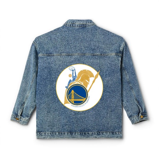 New Era Golden State Warriors Team Logo T-Shir Classic Women's Denim Jackets