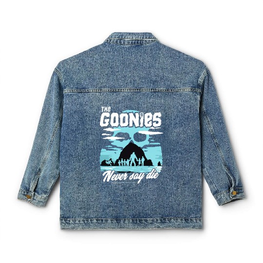 The Goonies Cannon Beach Never Say Die Classic Women's Denim Jackets