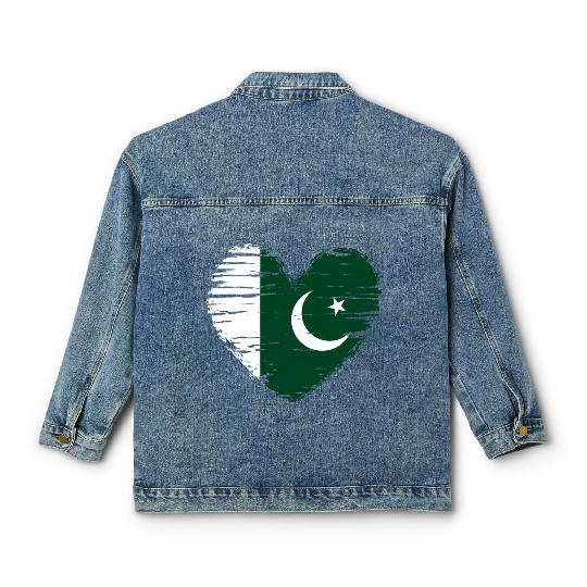 Pakistan Flag Pakistan Sport Flag Pakistan Classic Women's Denim Jackets