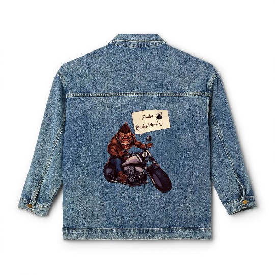 zombie Raider Monkey Classic Women's Denim Jackets