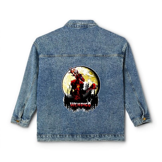 Wendigo New Monster inwalker Cryptid Evil Classic Women's Denim Jackets