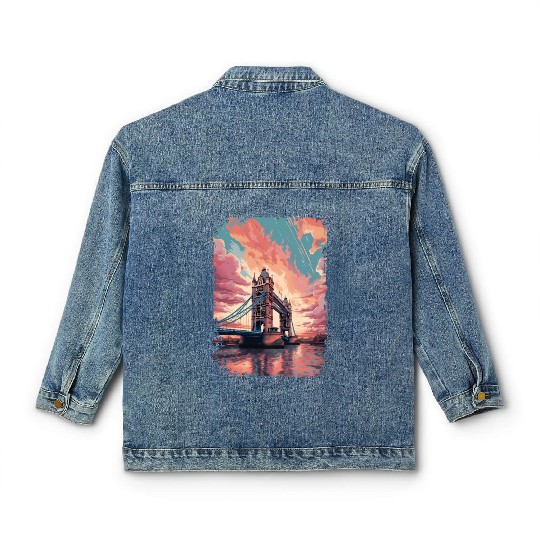 London Skyline Classic Women's Denim Jackets