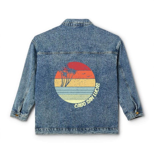Cabo San Lucas Meco Beach Vacation Classic Women's Denim Jackets