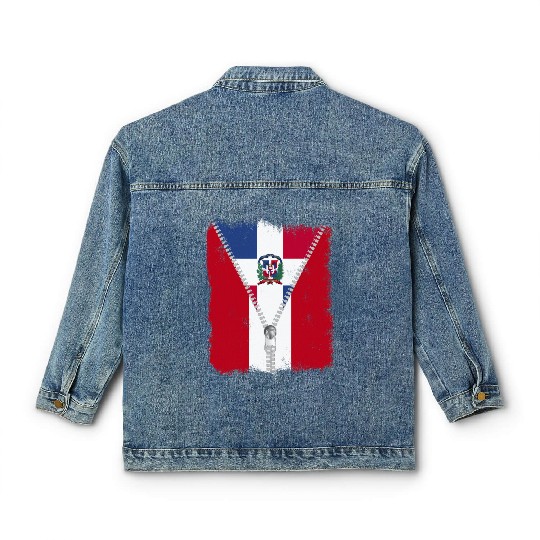 Peru Domian Republic Flag Pride Zip Classic Women's Denim Jackets