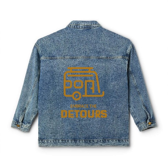 Embrace The Detours Camping Classic Women's Denim Jackets