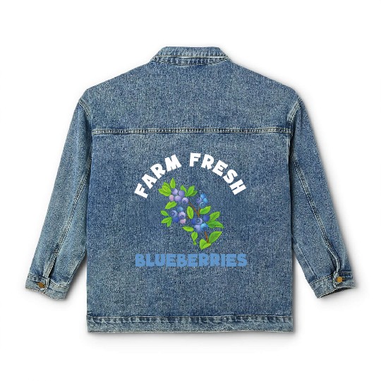 Blueberries Graphics Blueberry Farmer Blueberry Classic Women's Denim Jackets