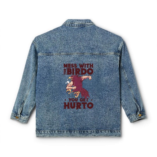 Bird Cartoon Birdwatching Bird Owner Classic Women's Denim Jackets