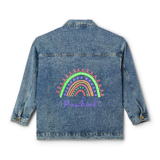 Preschool Teacher Back to School Classic Women's Denim Jackets