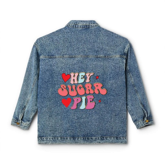 Valentine Sublimation 01 Valentine s Day Valentine Classic Women's Denim Jackets
